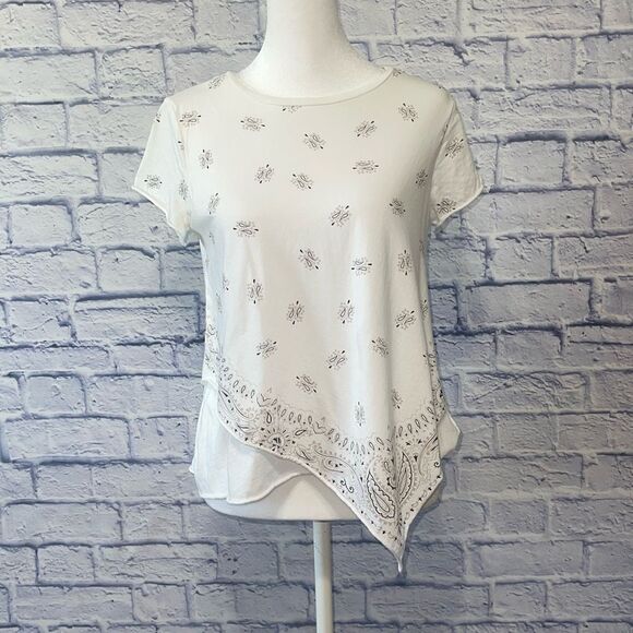 Allsaints bandana Daisy t shirt chalk white all saints - Picture 2 of 12